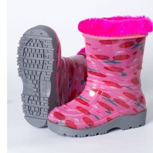 Сапоги малодетские с рисунком утепленные