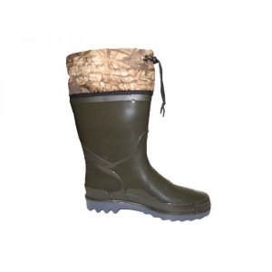 Сапоги мужские с надставкой утепленные оливковые